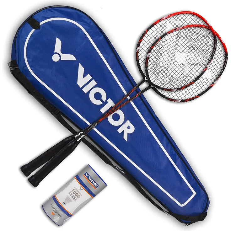 Victor Badminton Set Ultramate 6 rot – Bild 1