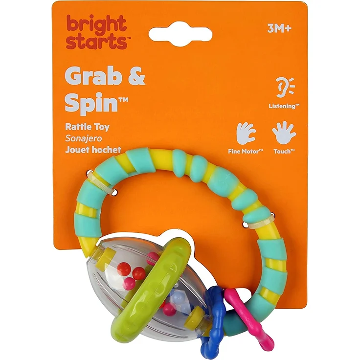 Bright Starts leicht zu greifende Rassel mit Schiebekugeln und Oberfläche zum Beißen, ab 3 Monaten - Preisvergleich – Bild 6