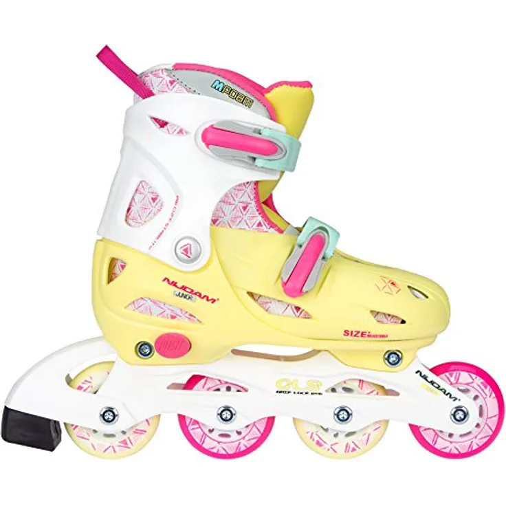 Nijdam Hardboot Mädchen Inline Inliner Skates Rollschuhe verstellbar