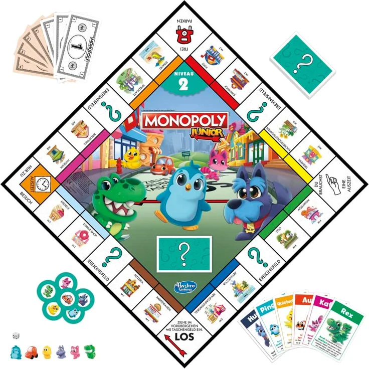 Hasbro F8562100 Monopoly Junior 2 Games in 1 – Bild 4