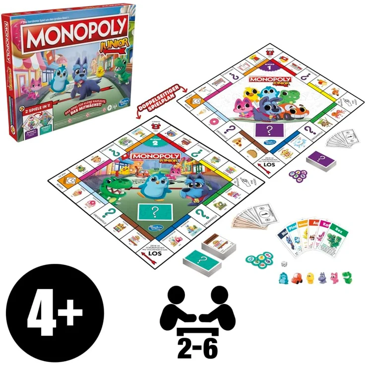 Hasbro F8562100 Monopoly Junior 2 Games in 1 – Bild 10