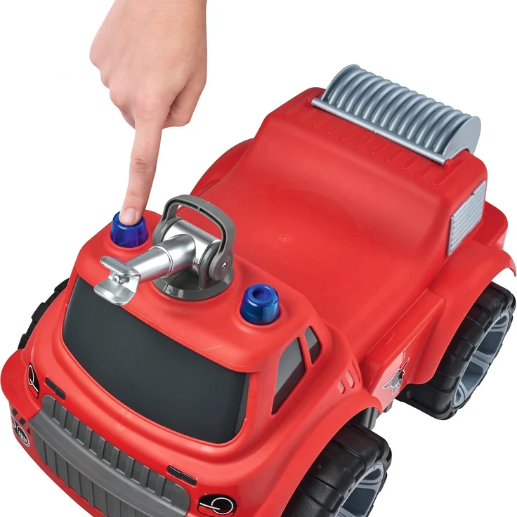BIG-Power-Worker Maxi Firetruck, großes Spielzeug Auto mit Wasserspritze, Reifen aus Softmaterial, rot, für Kinder ab 2 Jahren – Bild 4