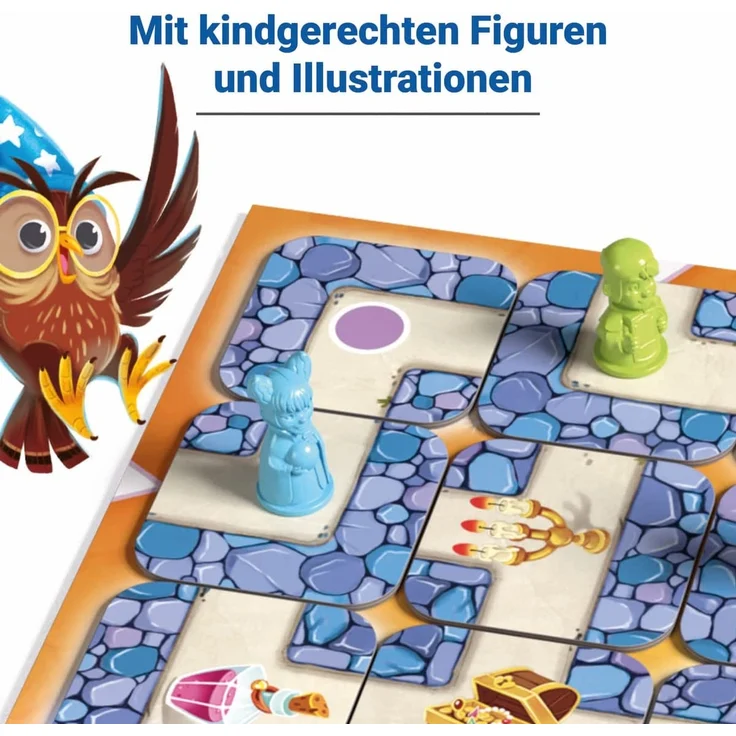 Ravensburger® 20847 - Junior Labyrinth - Familienklassiker für die Kleinen, Spiel für Kinder ab 4 Jahren - Gesellschaftspiel geeignet für 2-4 Spieler, Junior-Ausgabe – Bild 5