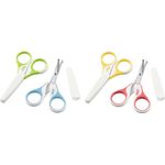NUK 10256257 Sicherheits-Kinderschere, mit abgerundeten Spitzen und Schutzkappe, Farbe nicht frei wählbar