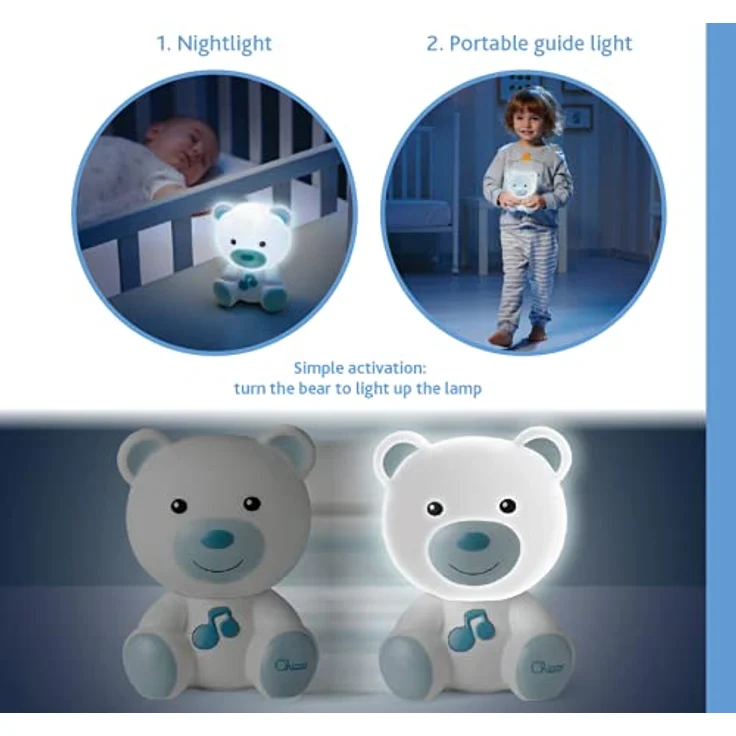 Chicco Traumlicht, Nachtlicht mit Musik, Blau – Bild 7