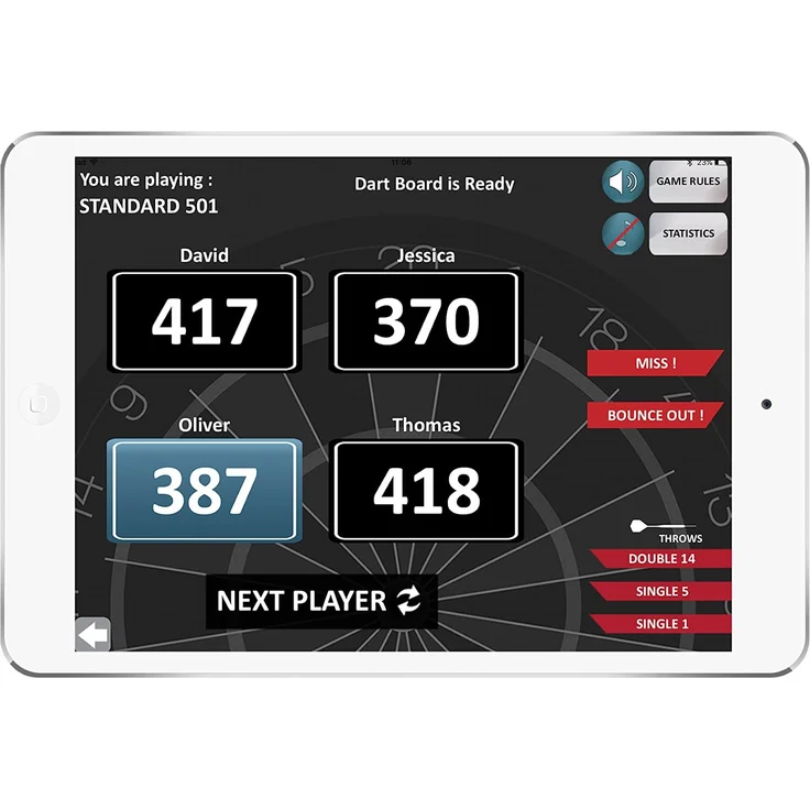 Carromco 'Arcadia 4.0' Erwachsene Smartness E-Dartboard, Mehrfarbig, One Size – Bild 6