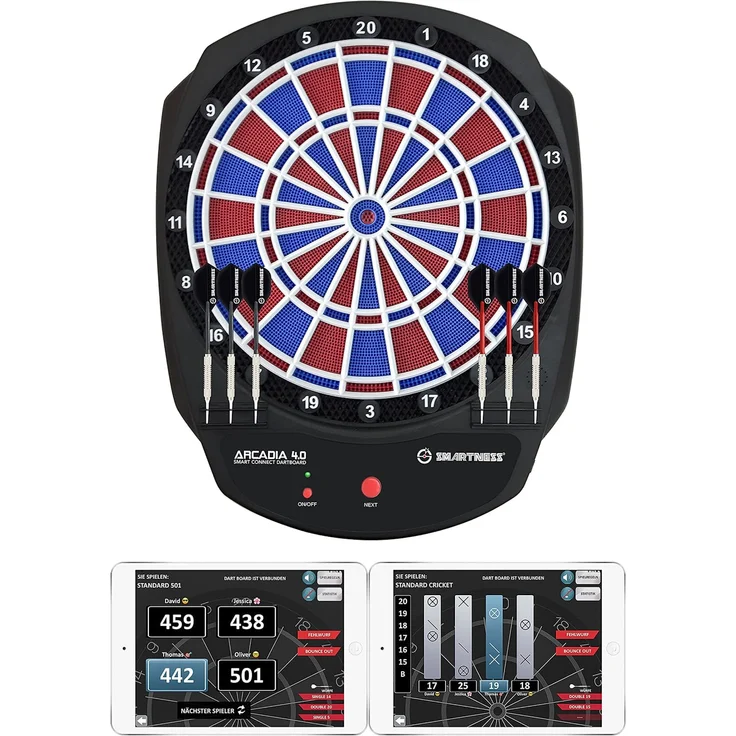 Carromco 'Arcadia 4.0' Erwachsene Smartness E-Dartboard, Mehrfarbig, One Size – Bild 1