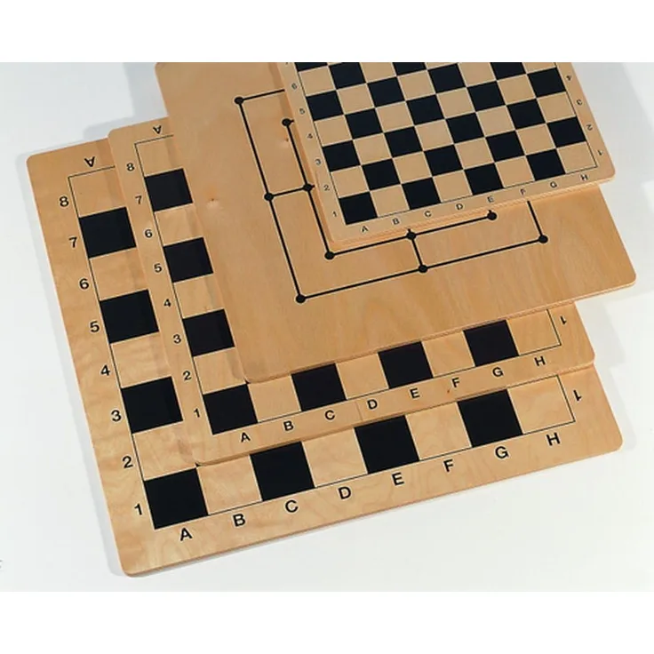 Schach/Mühlebrett aus Birke, Feldgrösse 41mm