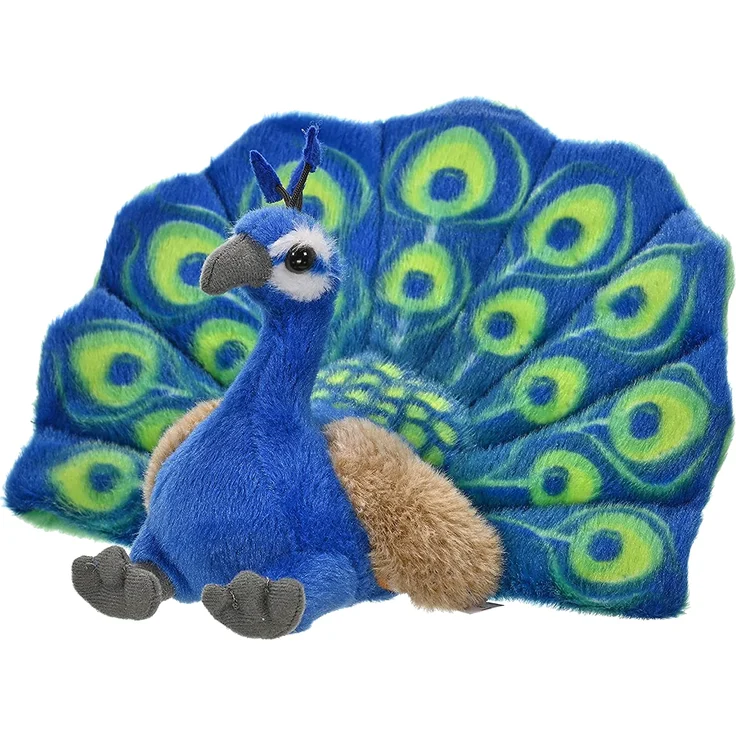Wild Republic Plüsch Pfau, Cuddlekins Kuscheltier, Plüschtier, 20cm – Bild 5