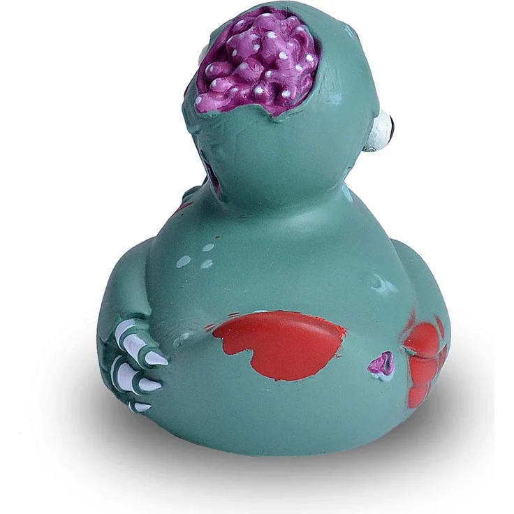 Wild Republic Rubber Duck, Gummiente, Zombie, Badewannen-Geschenke für Kinder, Quietscheentchen, Badespielzeug für Babys, Gummiente lustig, Badeente zum Sammeln, 10 cm, 23214 – Bild 3