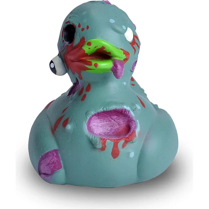 Wild Republic Rubber Duck, Gummiente, Zombie, Badewannen-Geschenke für Kinder, Quietscheentchen, Badespielzeug für Babys, Gummiente lustig, Badeente zum Sammeln, 10 cm, 23214