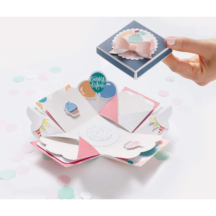 Folia Bastelset Explosionsbox Party – Bild 8