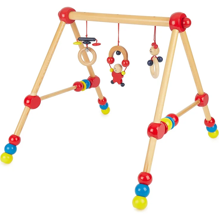 bieco Baby Holz-Gym mit Spielbogen, höhenverstellbar – Bild 1