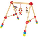 bieco Baby Holz-Gym mit Spielbogen, höhenverstellbar