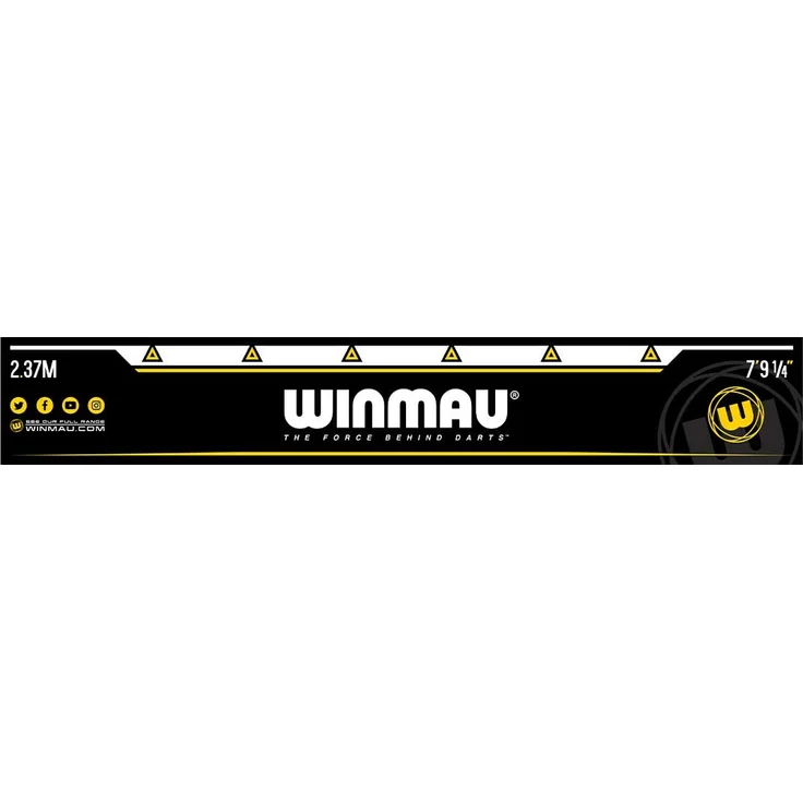 Abwurflinie Winmau 237 cm (Steel und Soft), 8762 – Bild 1
