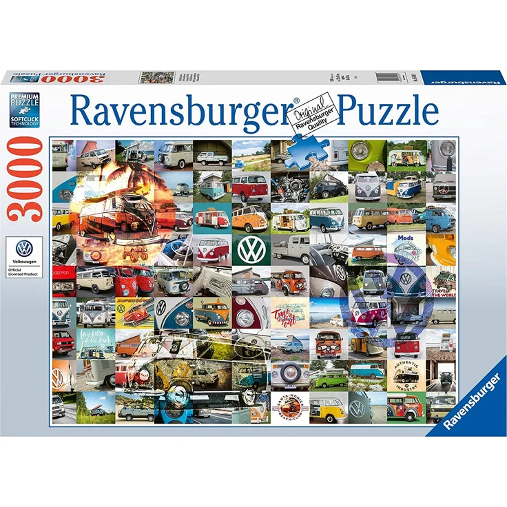 Ravensburger Puzzle 3000 Teile 99 VW Bulli Moments – Bild 1