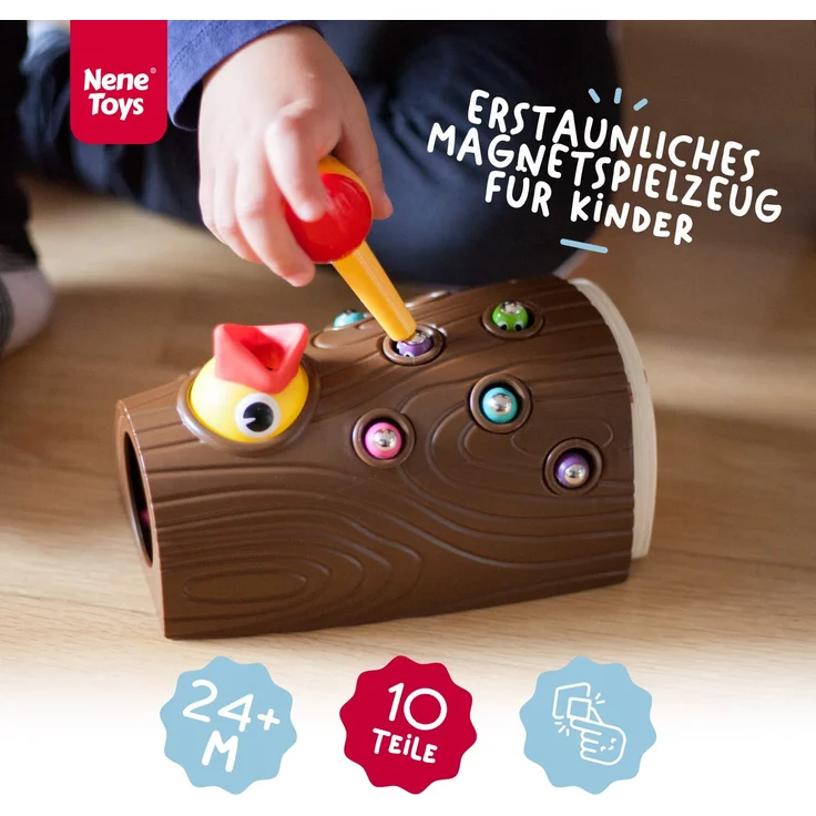 Nene Toys Füttern das Baby Küken – Lernspielzeug für Jungen und Mädchen 2 3 4 Jahre Alt – Magnetisches Kinderspiel zur Kognitiven und Emotionale Entwicklung von Fähigkeiten für Babys Vorschülern – Bild 2