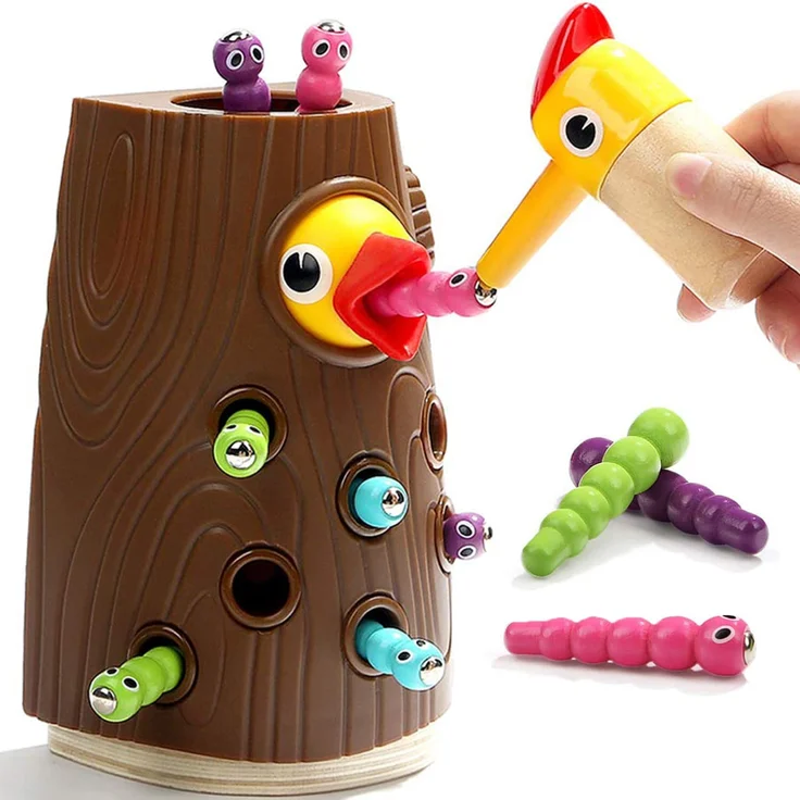 Nene Toys Füttern das Baby Küken – Lernspielzeug für Jungen und Mädchen 2 3 4 Jahre Alt – Magnetisches Kinderspiel zur Kognitiven und Emotionale Entwicklung von Fähigkeiten für Babys Vorschülern – Bild 1