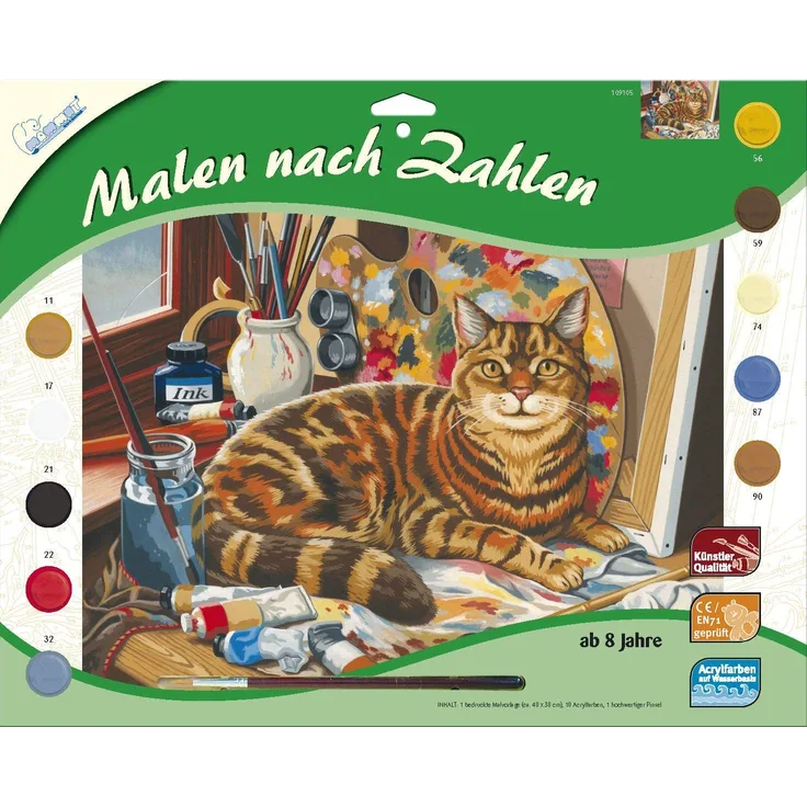 Mammut Malen nach Zahlen - Katze(109105)