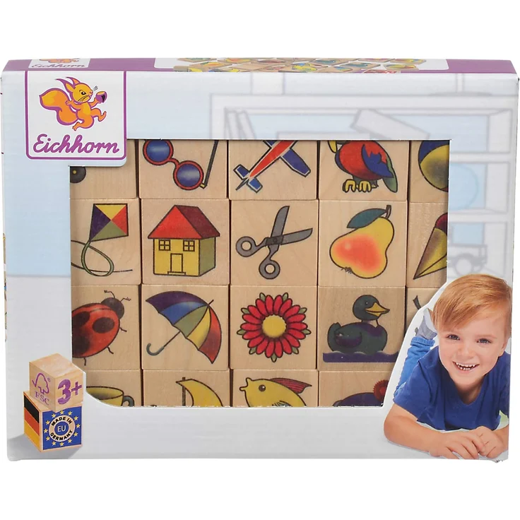 Eichhorn 100072402 - Bilder-Memo Spiel, 40 Steine mit 20 Motiven, FSC 100% Zertifiziertes Buchenholz, Made in Germany – Bild 3