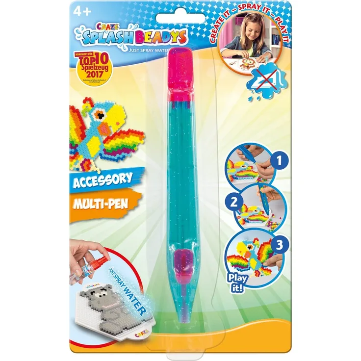 Craze 11188 Greifstift Greifzange für Bügelperlen Steckperlen Splash Beadys Multi Pen, sortiert, bunt