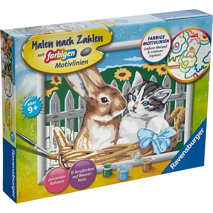 Ravensburger Malen nach Zahlen Putzige Freunde