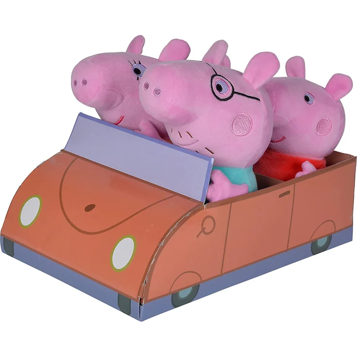 Simba Peppa Pig 4-tlg. Familienset im Auto – Bild 1