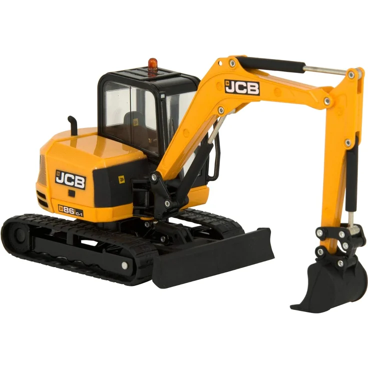 JCB Midi Kettenbagger 86C-1, Britains Schiebe Spielzeug aus hochwertigem Material im Maßstab 1:32, interaktives Push Toys Spielzeug ab 3 Jahren, für Fans von originalgetreuen Nachbildungen – Bild 2