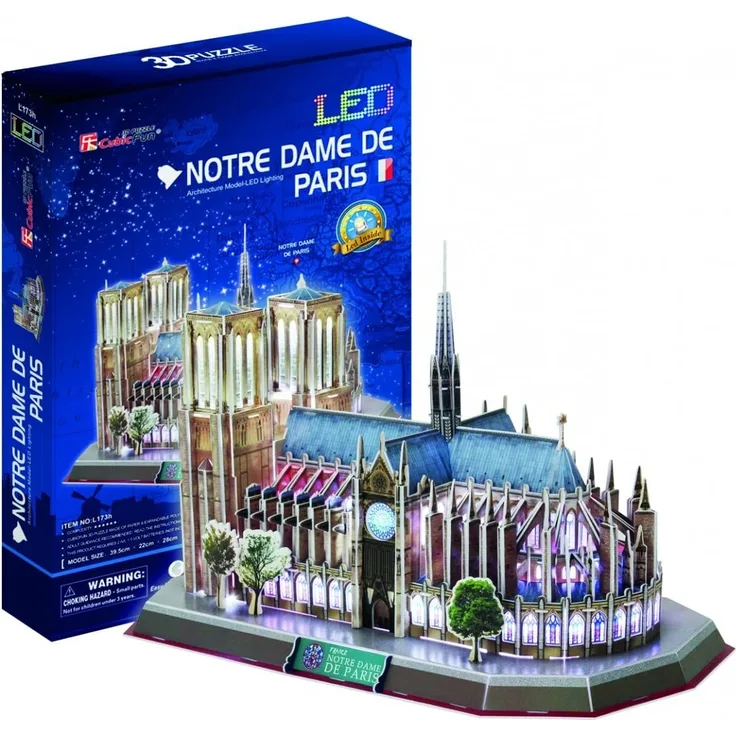Cubicfun 3D Puzzle Notre Dame (Licht)
