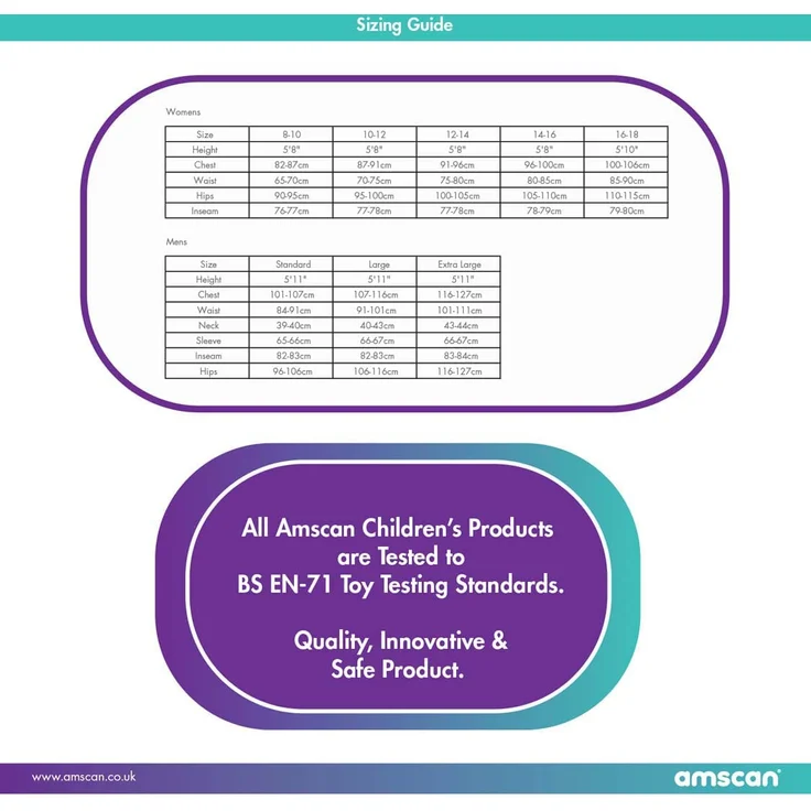 Amscan - Erwachsenenkostüm Batgirl, gezacktes Kleid, Gürtel, Umhang, Arm- und Beinstulpen, Maske, Super Heroes, Motto-Party, Karneval – Bild 3