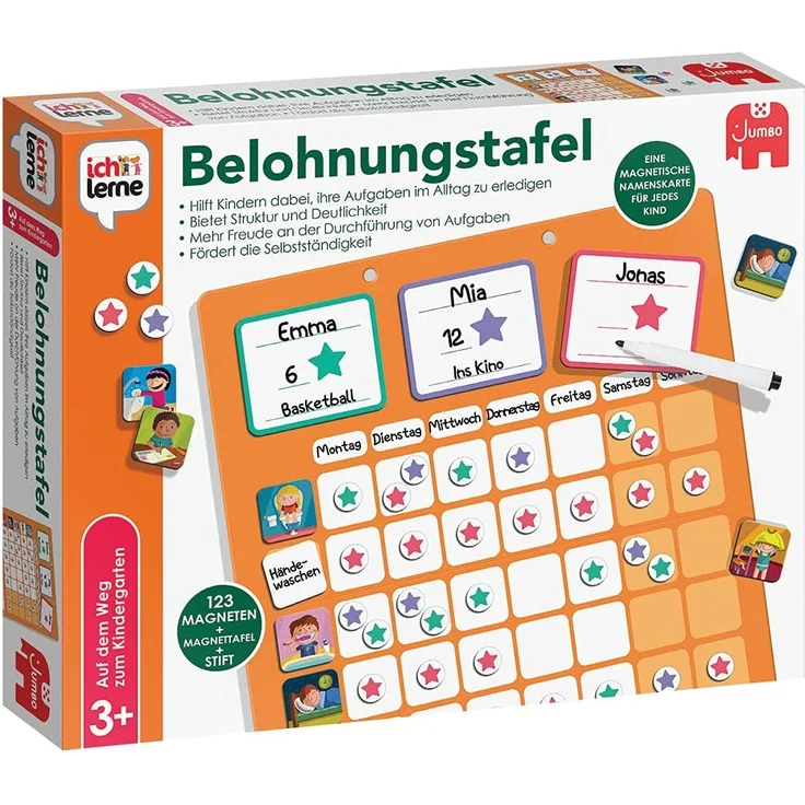JUMBO 19863 ich lerne Belohnungstafel, Lernspiel – Bild 1