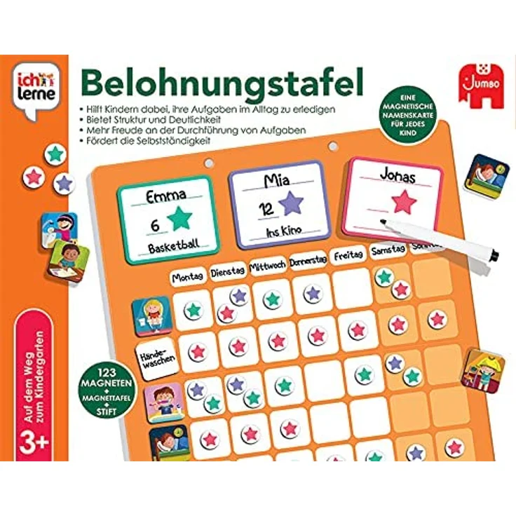JUMBO 19863 ich lerne Belohnungstafel, Lernspiel – Bild 6