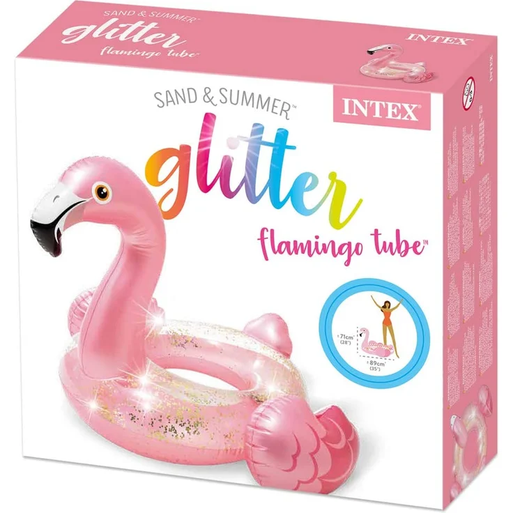 Intex Schwimmreifen Glitter Flamingo Tube – Bild 5
