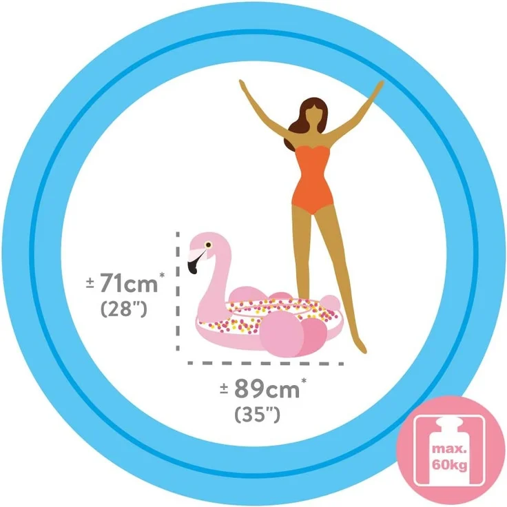 Intex Schwimmreifen Glitter Flamingo Tube – Bild 4