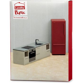 Miniatur Kühlschrank Puppenhaus 1:12 - Weißes Küchenzubehör