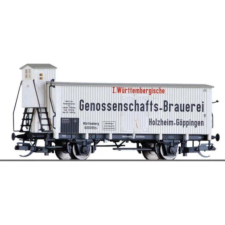 Tillig 17923 Kühlwagen, KWStE, Ep. I Württemb. Genossenschaftsbrauerei