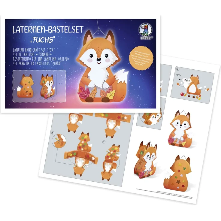 Laternen-Bastelset "Fuchs" – Bild 1