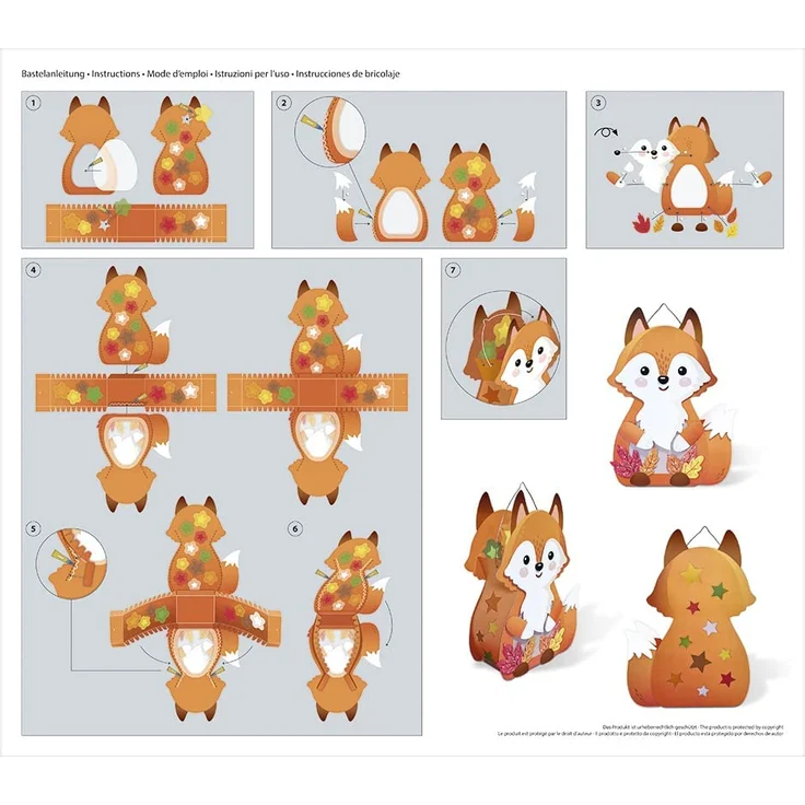 Laternen-Bastelset "Fuchs" – Bild 8
