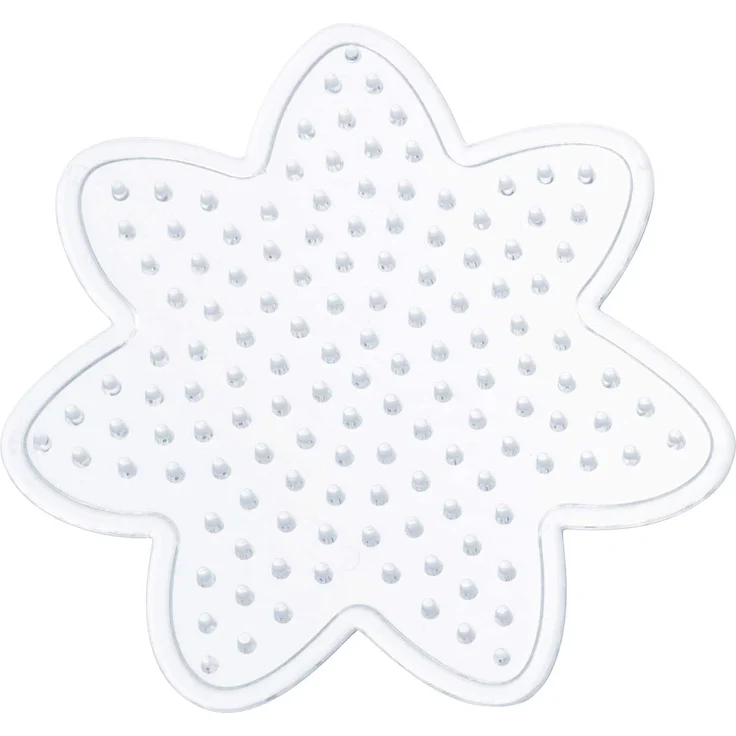 folia 73204 - Bügelperlen Starter Set Fun, mit einer Stiftplatte in Blumenform, 220 Perlen, eine Pinzette, Bügelpapier und eine Anleitung – Bild 2