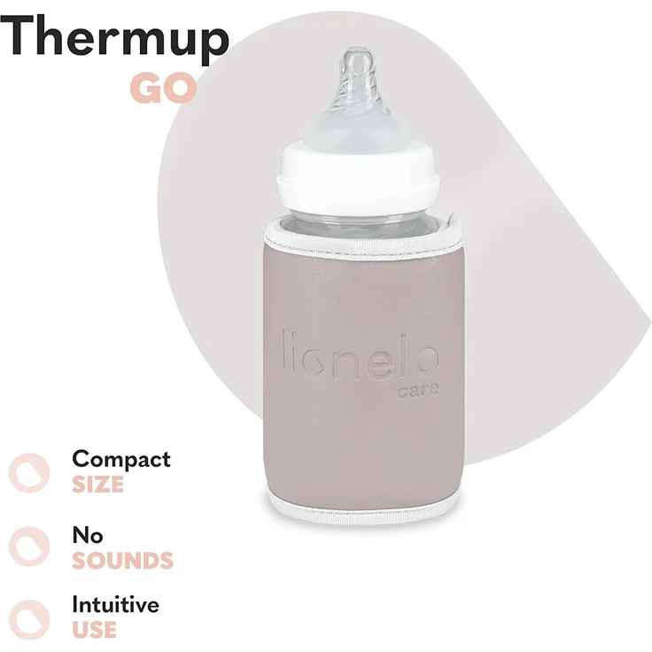 LIONELO Thermup Go Tragbarer Flaschenwärmer zur Temperaturerhaltung, USB-Ladefunktion, Erwärmung von Milch und Babynahrung, BPA FREE (Rosa) – Bild 7
