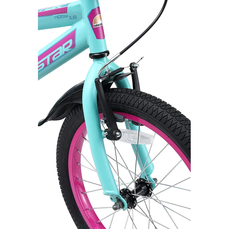 Bikestar Kinder Fahrrad Urban Jungle, Schwarz Grün, ab 18 Zoll – Bild 7