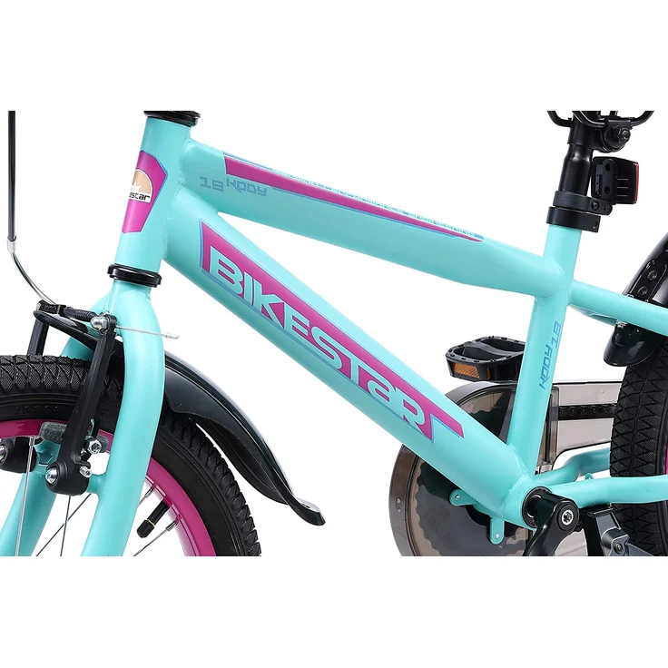 Bikestar Kinder Fahrrad Urban Jungle, Schwarz Grün, ab 18 Zoll – Bild 8