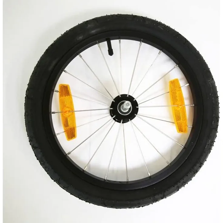 Burley Erwachsene Alu Laufrad, schwarz, 16 Zoll
