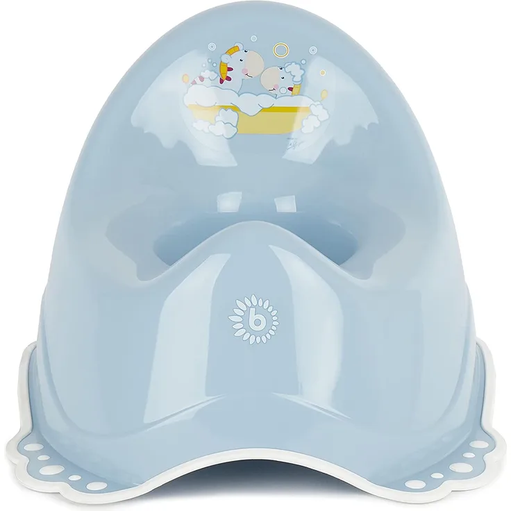 BIECO Töpfchen für Kinder mit Zebra Motiv | Anti Rutsch Funktion | ab 8 Monate bis etwa 3 Jahre | WCKlo | Kindertoilettensitz | Kindertopf | Toilettentrainer | Klositz Kinder
