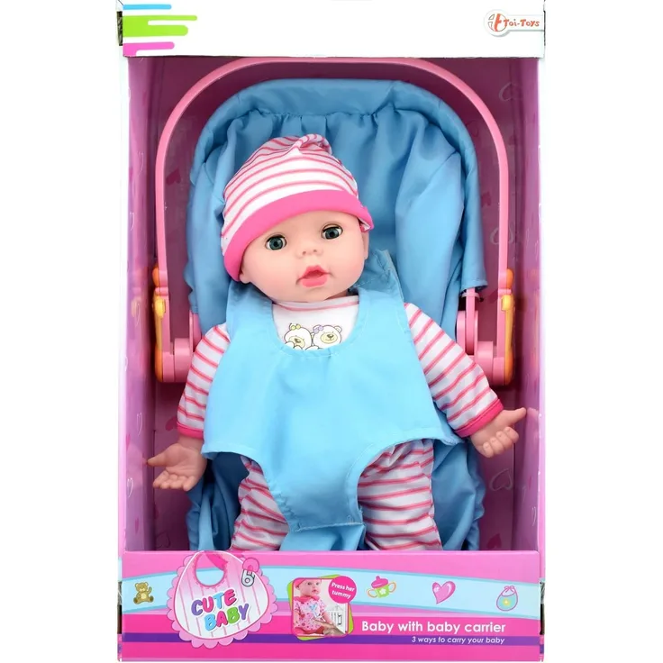 Toi-Toys 02064A - Puppe mit MiniCosi Babyschale