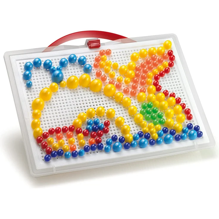 Quercetti Fanta Color Gross Buntes Steckspiel 0950 mit Transport box – Bild 2