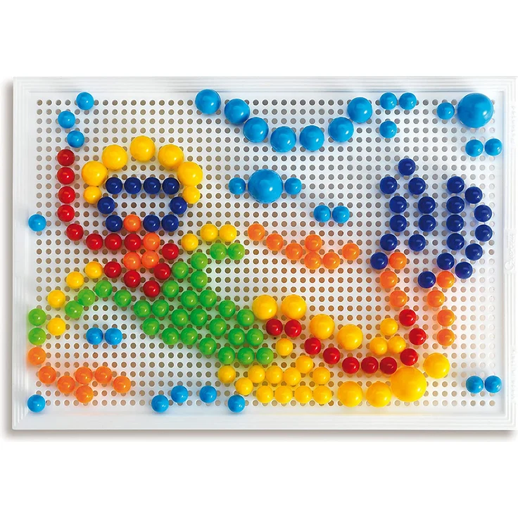 Quercetti Fanta Color Gross Buntes Steckspiel 0950 mit Transport box – Bild 4