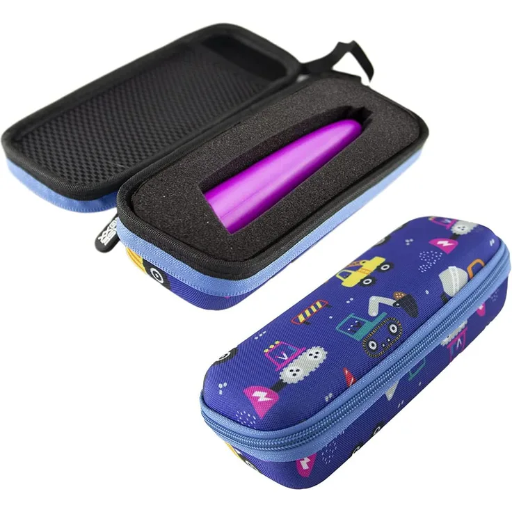 caseroxx Tasche für TipToi in Baufahrzeuge-Blau, Transport Aufbewahrung Etui Hülle