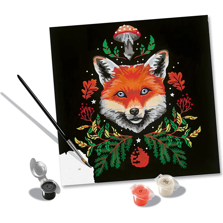 Ravensburger CreArt - Malen nach Zahlen 23511 – Pixie Cold: Fox – ab 12 Jahren – Bild 3