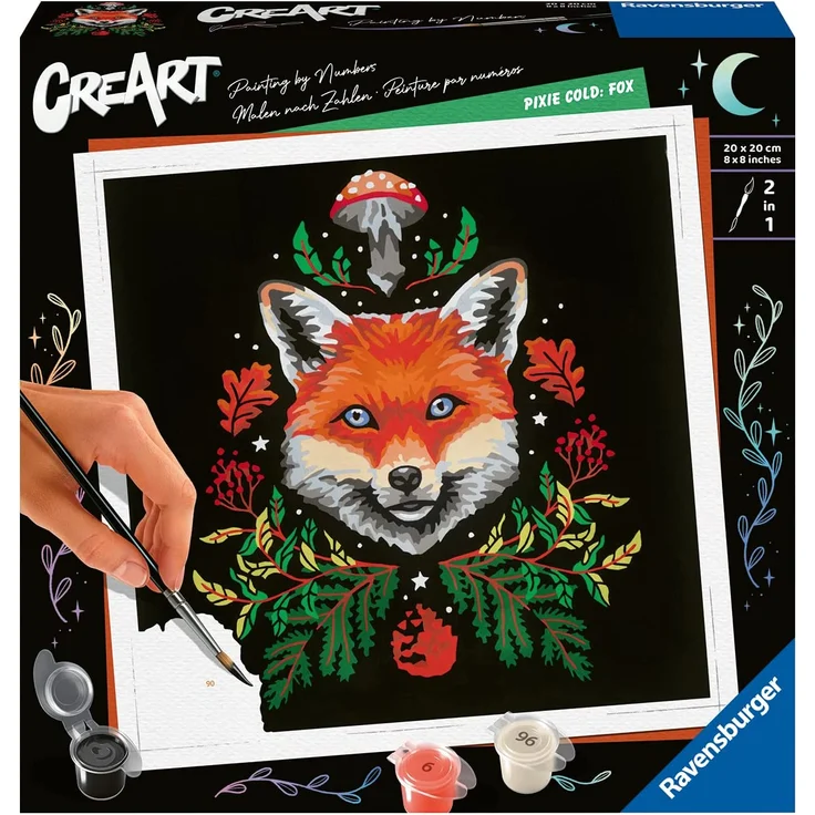 Ravensburger CreArt - Malen nach Zahlen 23511 – Pixie Cold: Fox – ab 12 Jahren – Bild 1